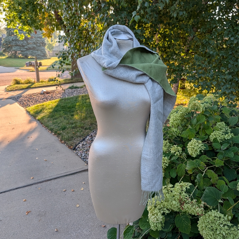 MFH KNITS baby alpaca reversible scarf